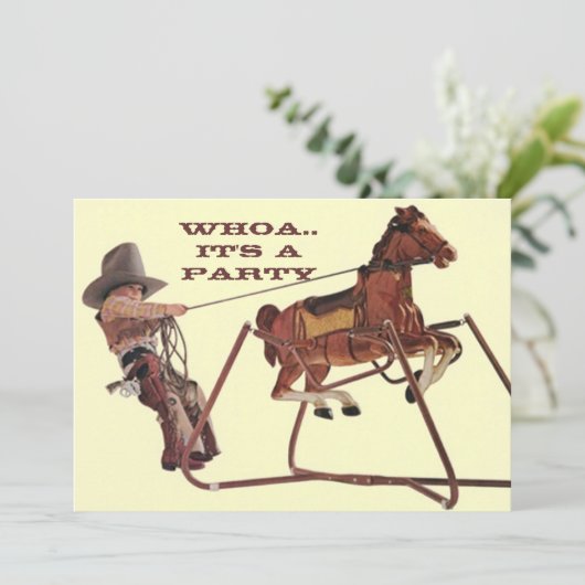 Whoa für einladung (Stehend Vorderseite)