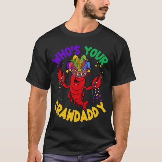 Whoa Ihre Crawdaddy Crawfish Jester Beads Mardi G T-Shirt (Vorderseite)