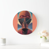 Whoa Ken Gage Psychedelic Sci-Fi Große Wanduhr (Zuhause)