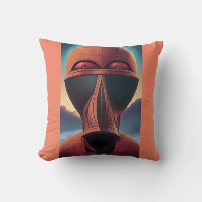 Whoa Ken Gage Psychedelic Sci-Fi Kissen (Vorderseite)