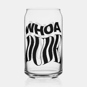Whoa Typ warf Typografie Dosenglas