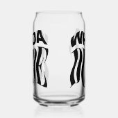 Whoa Typ warf Typografie Dosenglas (Links)