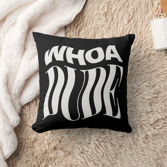 Whoa Typ warf Typografie Kissen (Decke)