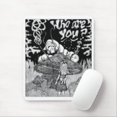 whoareyoubw mousepad (Mit Mouse)
