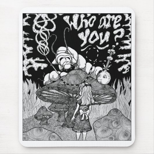 whoareyoubw mousepad (Vorne)