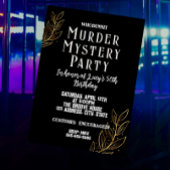 Whodunit Elegant Murder Mystery Party Einladung