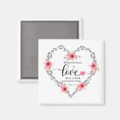 Whoever lives in love, 1 John 4 Magnet (Vorderseite/Rückseite)