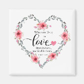 Whoever lives in love, 1 John 4 Magnet (Vorne)