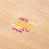 Whoever Trusts in the Lord Is Kept Safe Quote Acryleinladungen (Ablage )