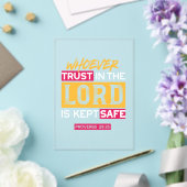 Whoever Trusts in the Lord Is Kept Safe Quote Acryleinladungen (In Situ (Hochzeit))