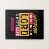 Whoever Trusts in the Lord Is Kept Safe Quote Puzzle (Horizontal)