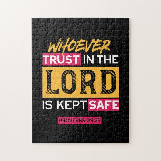 Whoever Trusts in the Lord Is Kept Safe Quote Puzzle (Vertikal)