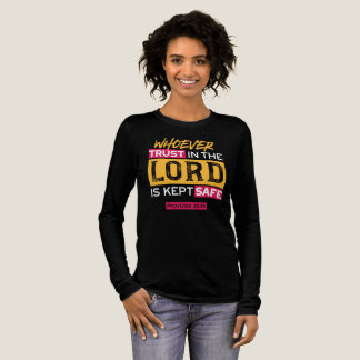 Whoever Trusts in the Lord Is Kept Safe Quote Tri-Blend Shirt