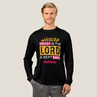 Whoever Trusts in the Lord Is Kept Safe Quote Tri-Blend Shirt