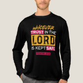 Whoever Trusts in the Lord Is Kept Safe Quote Tri-Blend Shirt (Vorderseite)