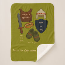 Whole Armor Sherpa Garn Look Baby Decke