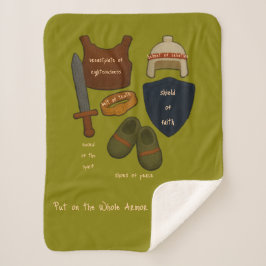 Whole Armor Sherpa Yarn Look Baby Blanket Sherpadecke