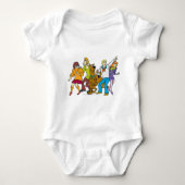 Whole Gang 13 Mystery Inc Baby Strampler (Vorderseite)