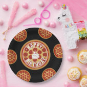 Whole Pizza Happy Birthday Party Design Pappteller (Party)