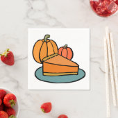 Whole Pumpkin Pie Serviette (Beispiel)