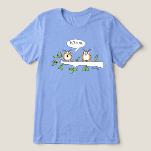 WHOM OWL T-shirt by Sandra Boynton Tri-Blend Shirt