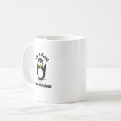 whoo hoo Glückwunsch-Abschluss Penguin Kaffeetasse (Vorderseite Links)