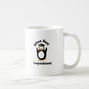 whoo hoo Glückwunsch-Abschluss Penguin Kaffeetasse