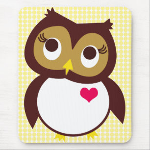 Whoo Liebe dich Mousepad