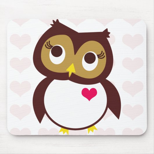 Whoo Liebe dich Mousepad (Vorne)