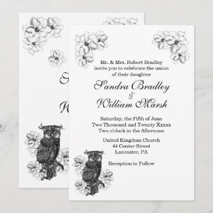 Whoo wird Phantastisch Hochzeit einladen Einladung