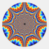 Whooboy - Fraktal Runder Aufkleber (Vorderseite)