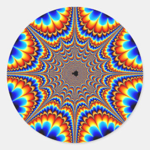 Whooboy - Fraktal Runder Aufkleber