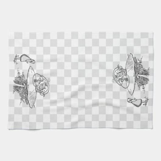 Whooo sind Sie? 3 Küchentuch (Horizontal)