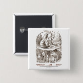 Whooo… sind… Sie? (Alice und die Raupe) Button (Vorne & Hinten)