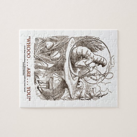 Whooo… sind… Sie? (Alice und die Raupe) Puzzle (Horizontal)