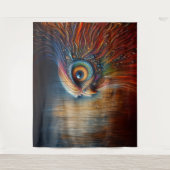 Whooo-Wood-Körner-Schüssel Wandteppich (Vorderseite)