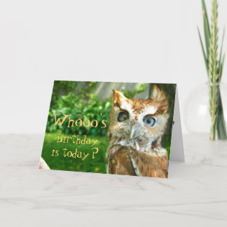 Whooos Geburtstags-Karte Karte