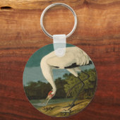 Whooping Crane Audubon Bird Painting Schlüsselanhänger (Vorderseite)