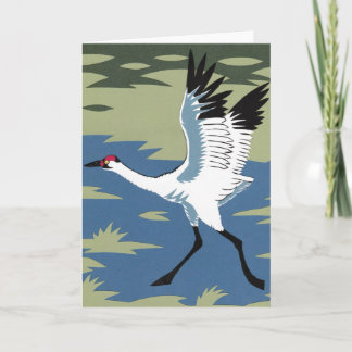 Whooping Crane Greeting Card Karte