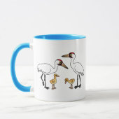 Whooping Kran-Familie Tasse (Links)