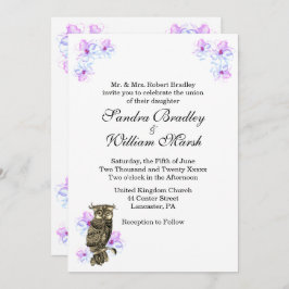 Whoos verheiratet einzigartige Eulehe Einladung