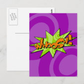 Whoosh Comic Postkarte buchen (Vorne/Hinten)