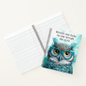Whootin und Tootin Owl Tourette's Custom Notebook Notizblock (Innenseite)