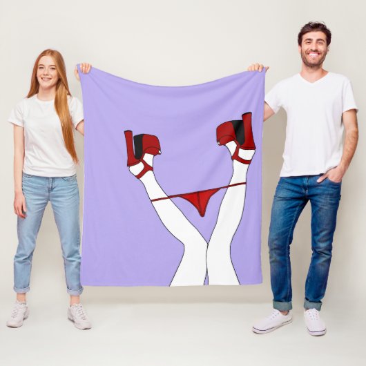 Whops! Schlüpfer unten, verworrene Fleecedecke (Beispiel)