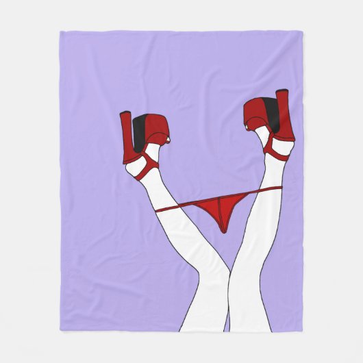 Whops! Schlüpfer unten, verworrene Fleecedecke (Vorderseite)