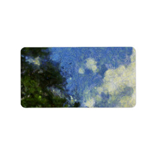 Whorls des Himmels Adressaufkleber