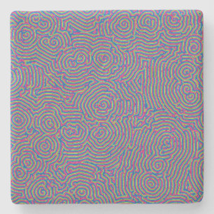 Whorls Kalkstein Untersetzer