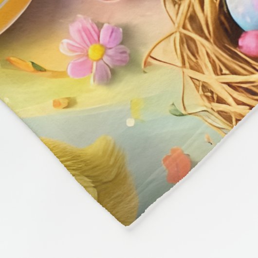 Who's Easter egg extravaganza whimsical? Happy Eas Fleecedecke (Ecke)