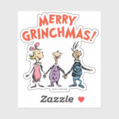 Whos Holding Hands Merry Grinchmas Aufkleber (Blatt)