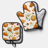 Who's Ready oven mitts set (Vorderseite/Rückseite)